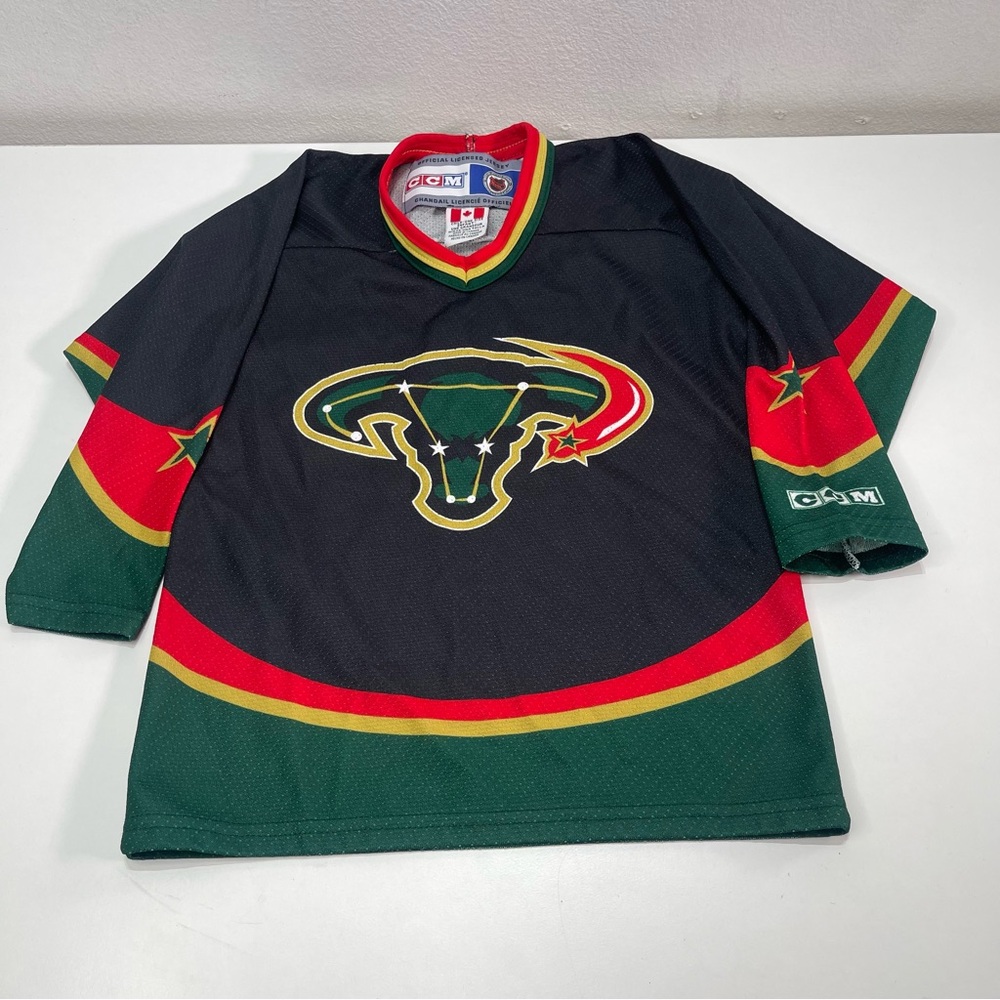 Vintage CCM Dallas Stars Mooterus Hockey Jersey Youth Kids OS 8/9 Blank No Name